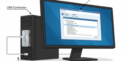 CAC smart card reader virtual machine setup
