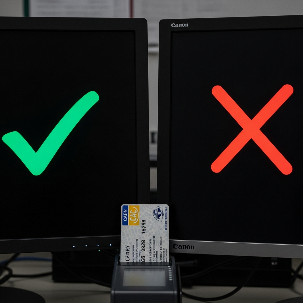 CAC Card Works on One Computer But Not Another