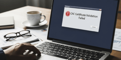 Professional photograph related to: CAC Certificate Validation Failed — 5 Fixes. High quality, edito